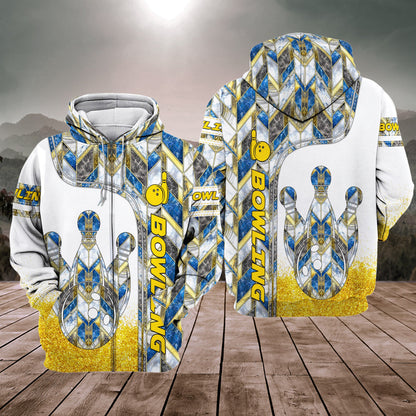 Bowling Diamond All Over Printed Unisex Shirt Q210207