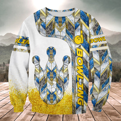 Bowling Diamond All Over Printed Unisex Shirt Q210207