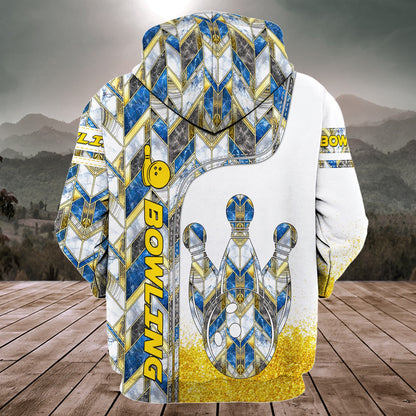 Bowling Diamond All Over Printed Unisex Shirt Q210207