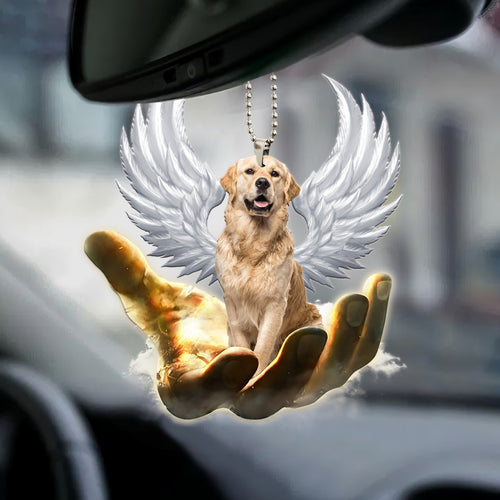 Golden Retriever Wings Ornament