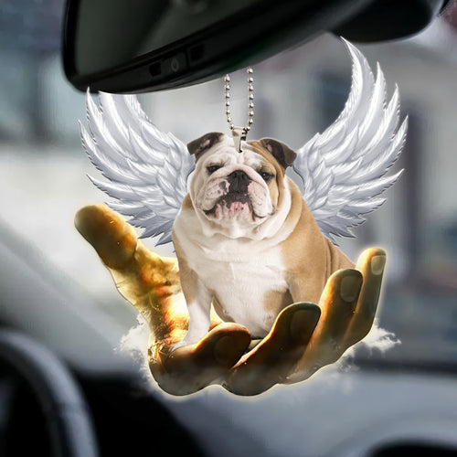 English bulldog Angel Wings Ornament