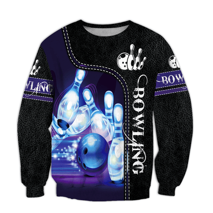 Blue Bowling All Over Printed Unisex Shirt