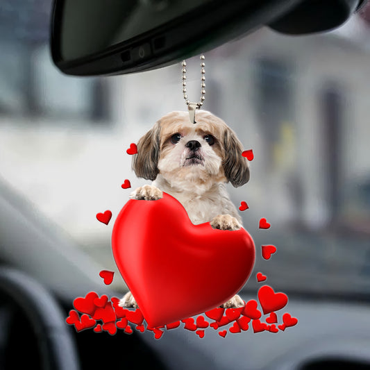 Shih Tzu Heart Ornament