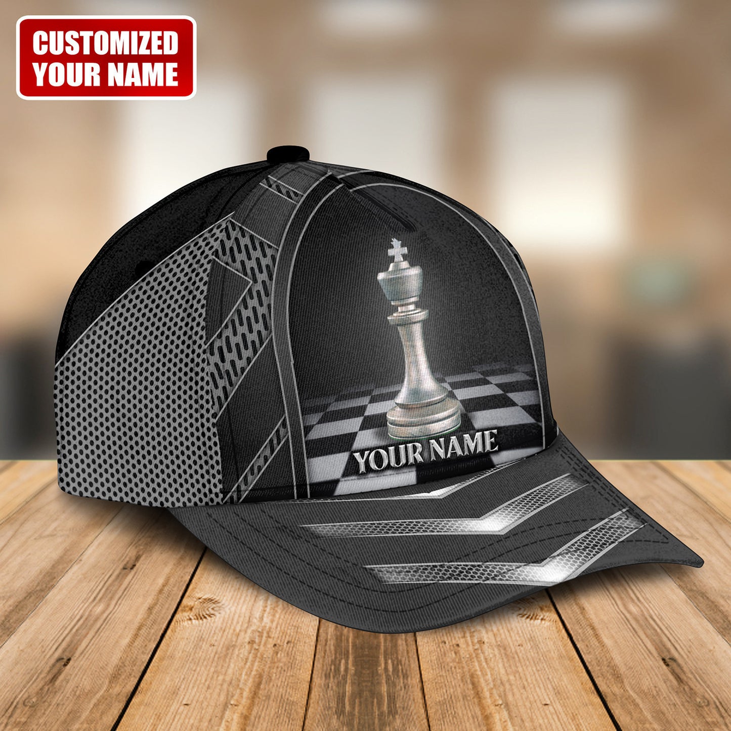 Personalized Name King Chess Classic Cap