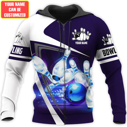 Personalized Name Bowling Q4 All Over Printed Unisex Shirt