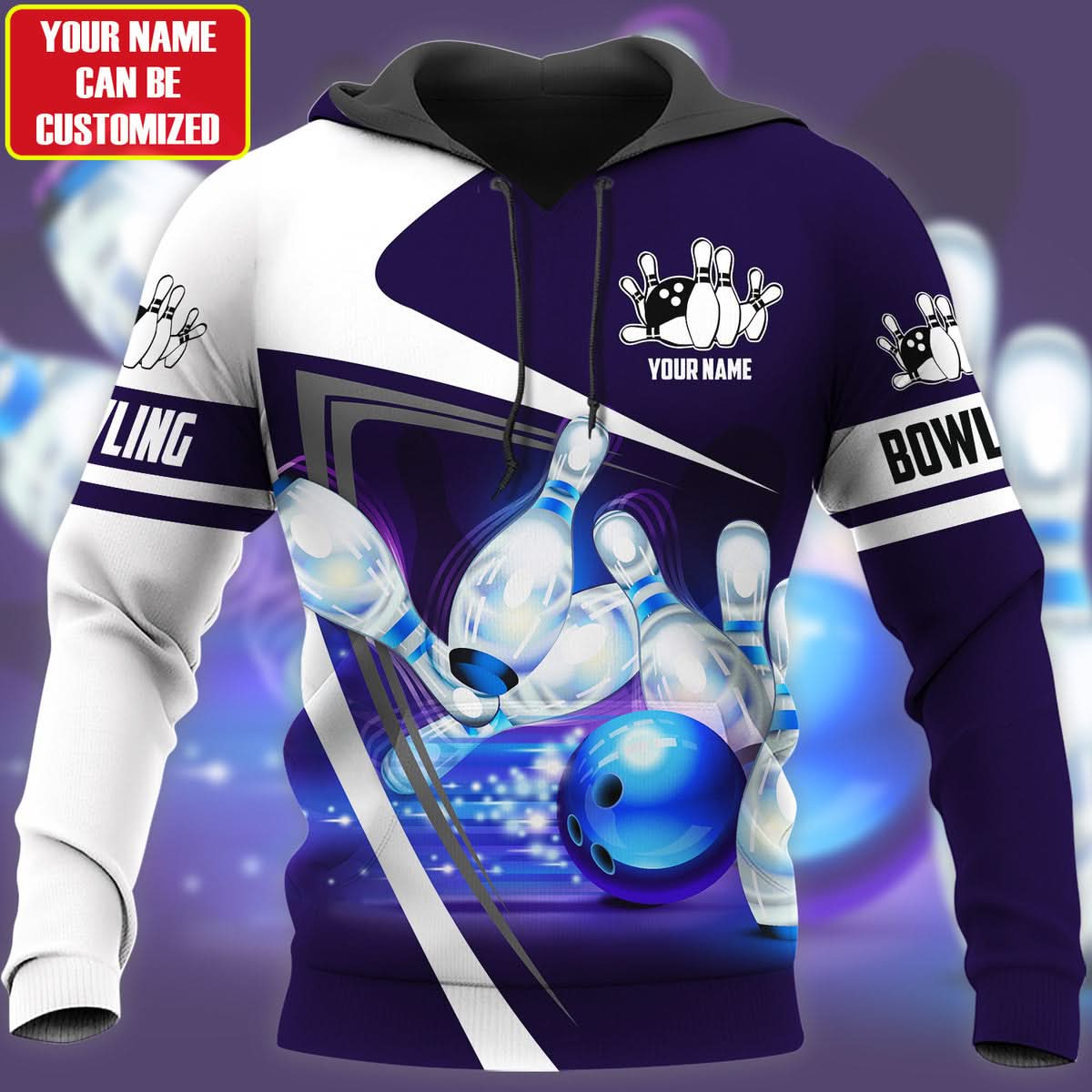 Personalized Name Bowling Q4 All Over Printed Unisex Shirt