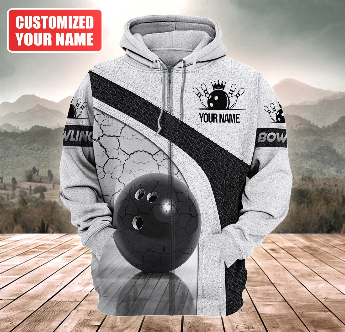 Personalized Name Bowling Q6 All Over Printed Unisex Shirt