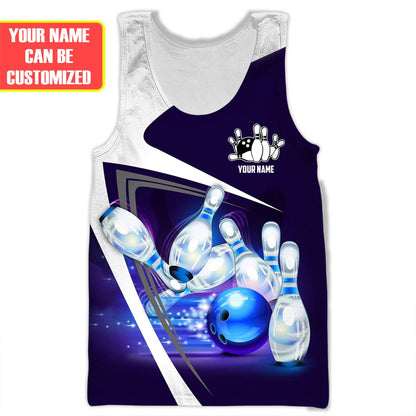 Personalized Name Bowling Q4 All Over Printed Unisex Shirt