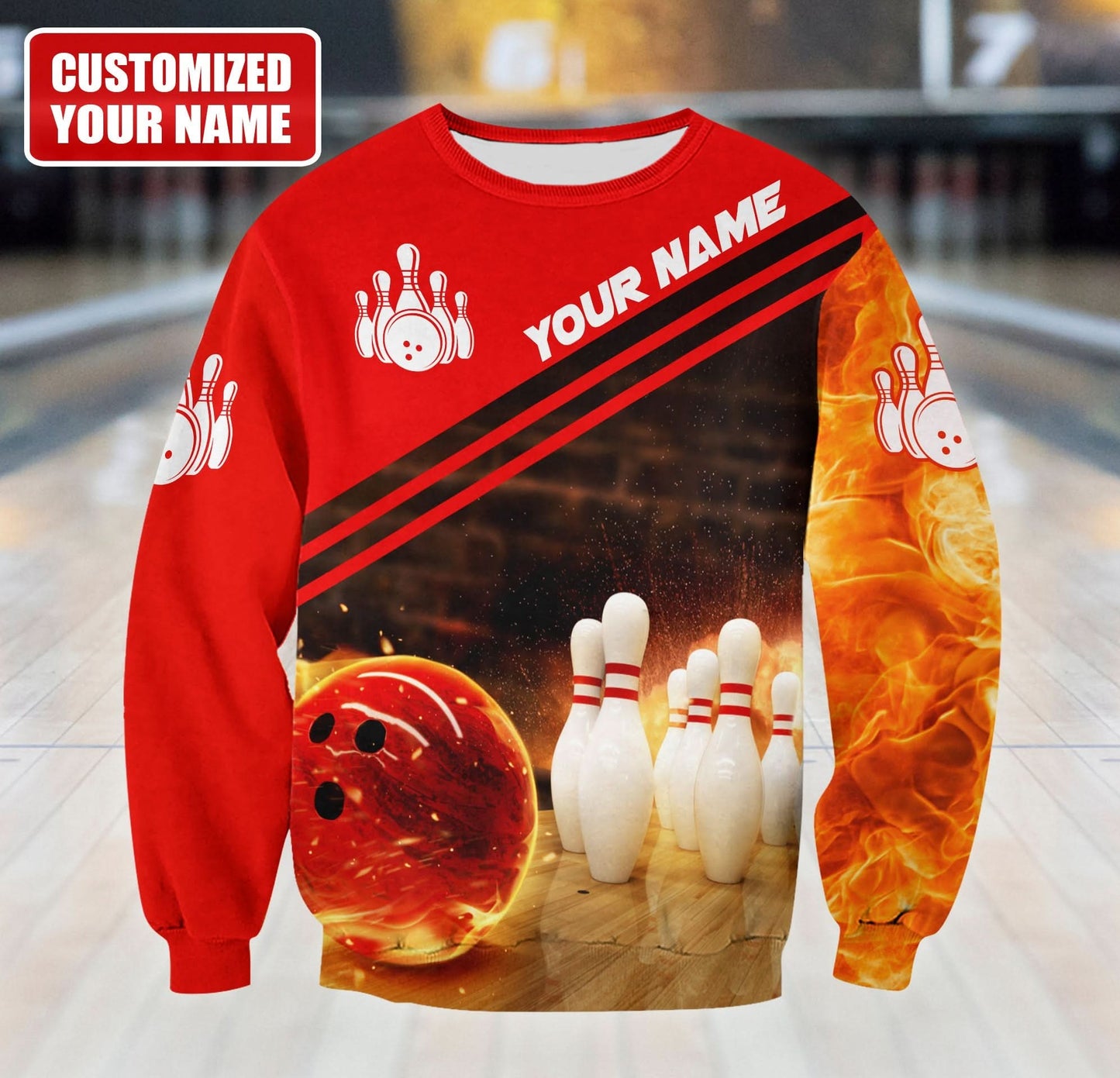 Personalized Name Bowling Q8 All Over Printed Unisex Shirt