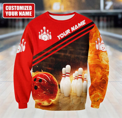 Personalized Name Bowling Q8 All Over Printed Unisex Shirt