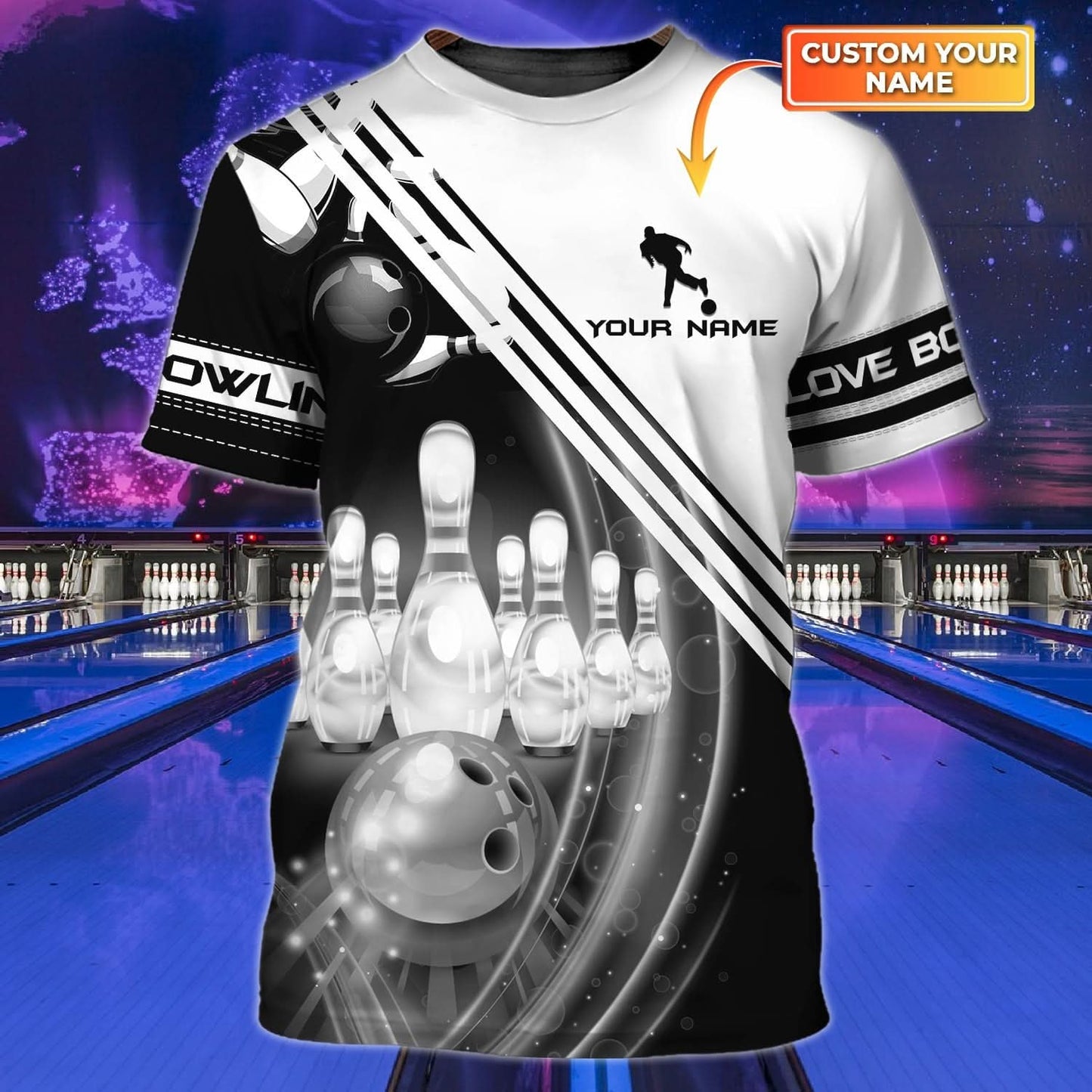 Personalized Name Bowling Player All Over Printed Unisex Shirt - LP02