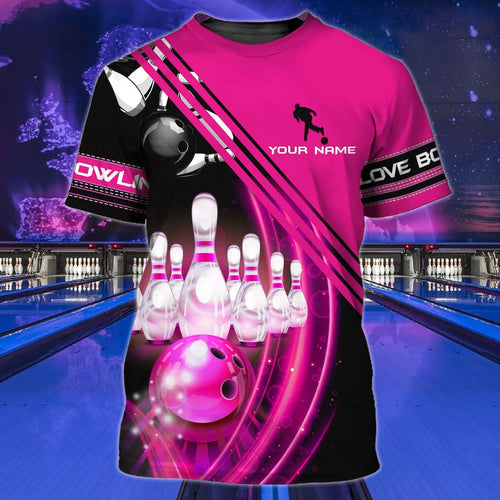 Personalized Name Bowling Player All Over Printed Unisex Shirt - LP05