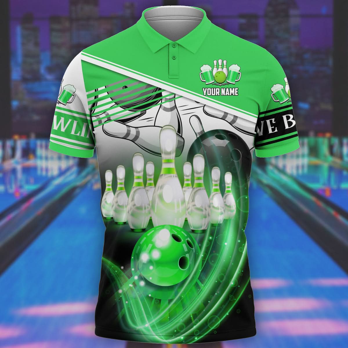 Personalized Name Bowling Player All Over Printed Unisex Shirt - LP05