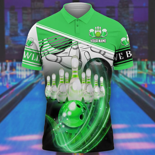 Personalized Name Bowling Player All Over Printed Unisex Shirt - LP05