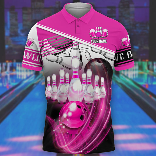 Personalized Name Bowling Player All Over Printed Unisex Shirt - LP08