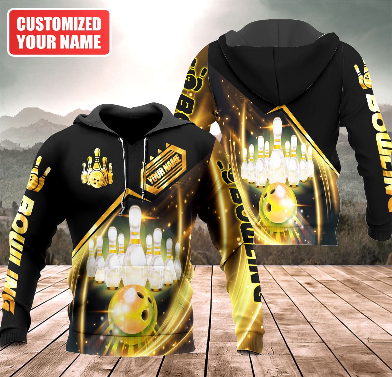Personalized Name Bowling Q13 All Over Printed Unisex Shirt