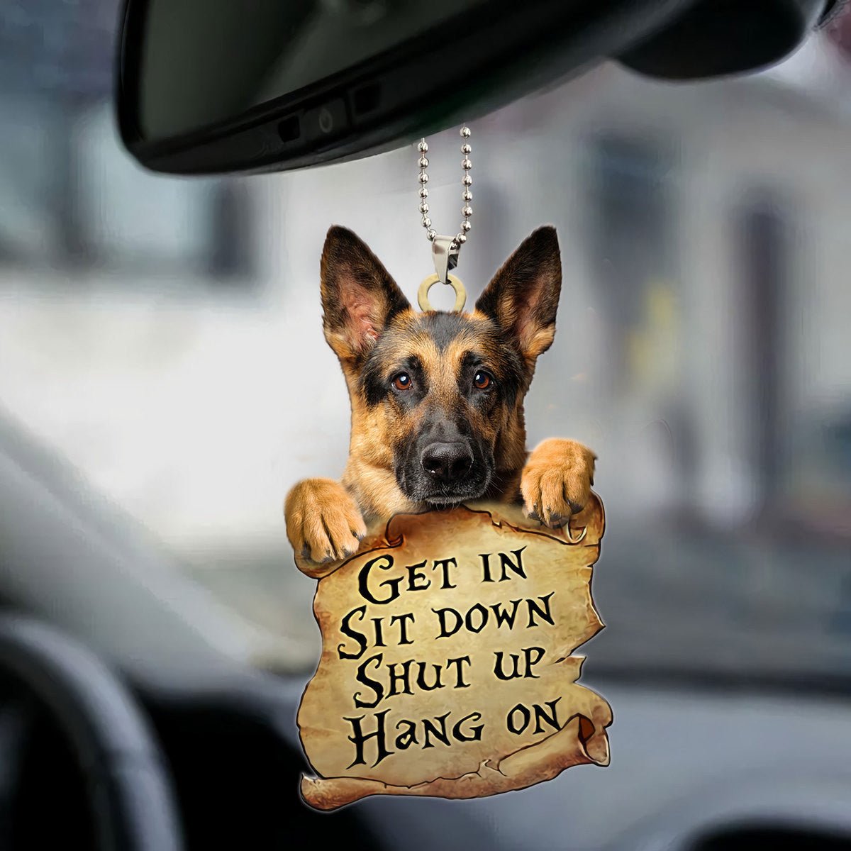 German Shepherd Car Ornament AK41