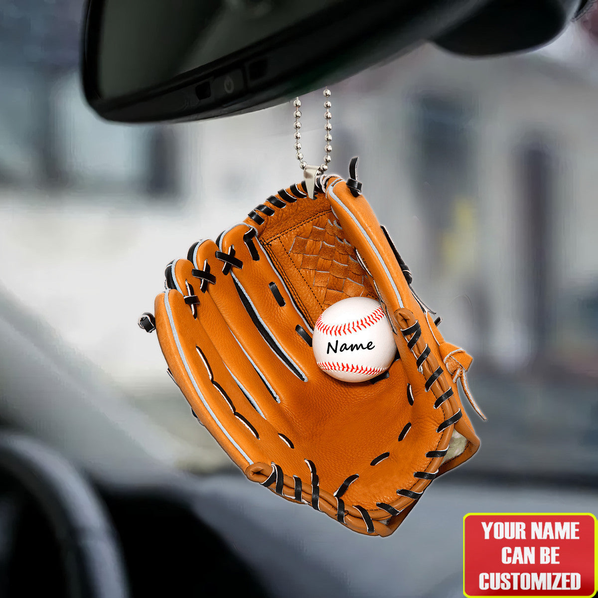 Personalized Name Baseball Car Ornament AK13