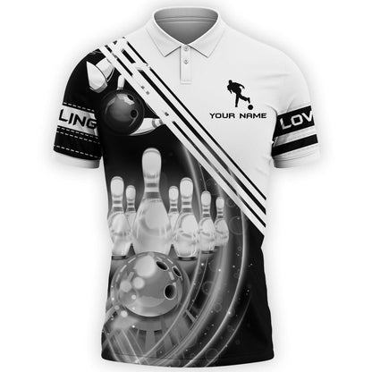 Personalized Name Bowling Player All Over Printed Unisex Shirt - LP02