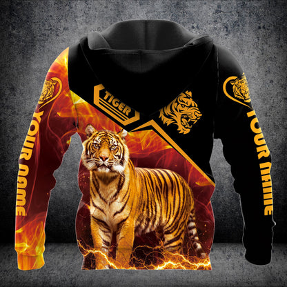 Personalized Name Tiger All Over Printed Unisex Shirt