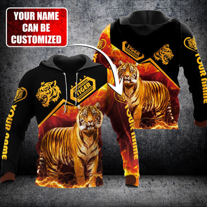 Personalized Name Tiger All Over Printed Unisex Shirt