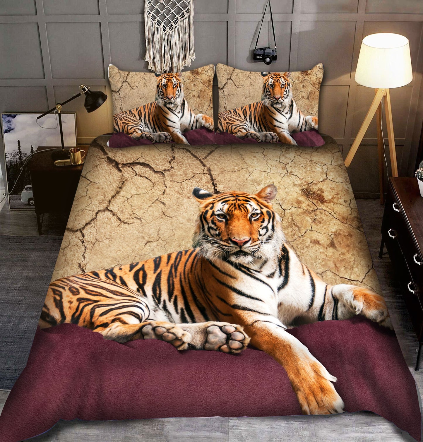 Tiger Love All Over Printed Bedding Set