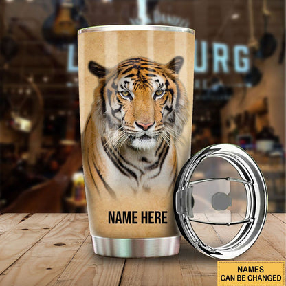 Personalized Name Tiger Knowledge Tumbler 20oz 30oz Cup Q221004