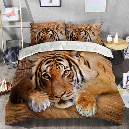 Beautiful Tiger Lie All Over Printed Bedding Set