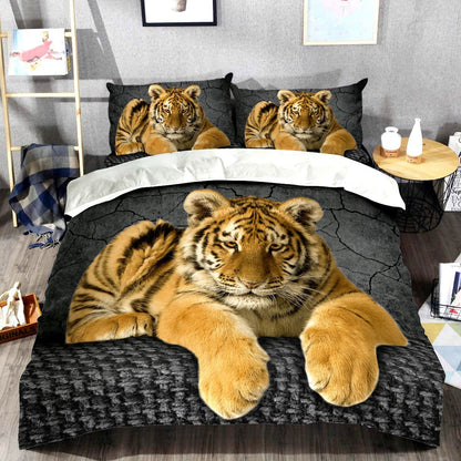 Cool Tiger Love All Over Printed Bedding Set