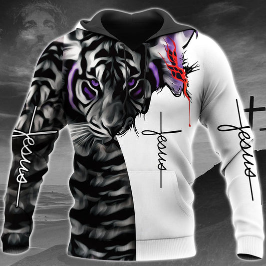 Tiger Jesus All Over Printed Unisex Shirt