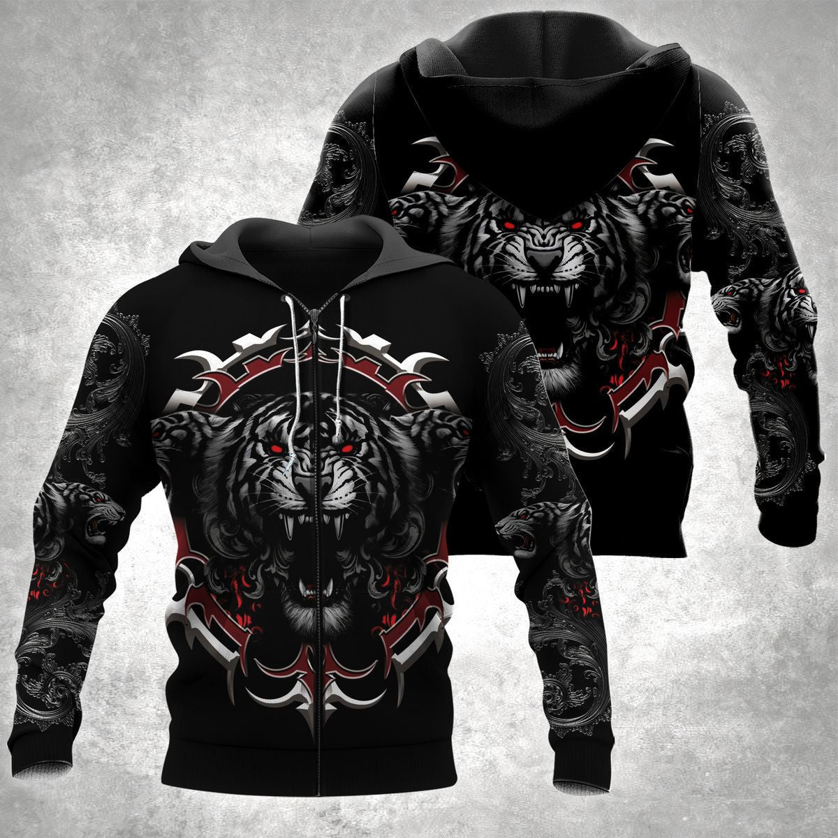 Tiger Gothic Art All Over Printed Unisex Shirt