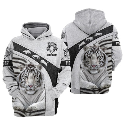 Personalized Name White Tiger 3 All Over Printed Unisex Shirt