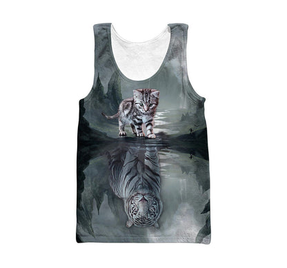 Tiger Cat All Over Printed Unisex Shirt