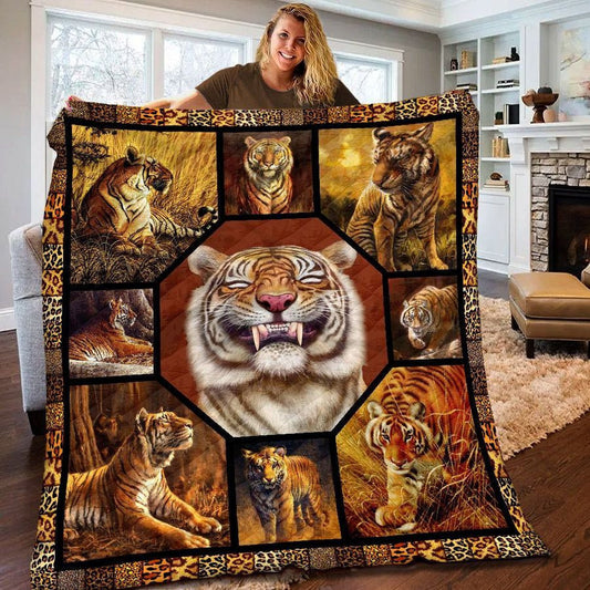 Tiger V2 Quilt Blanket