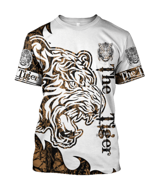 Brown Camo The Tiger All Over Printed Unisex Shirt