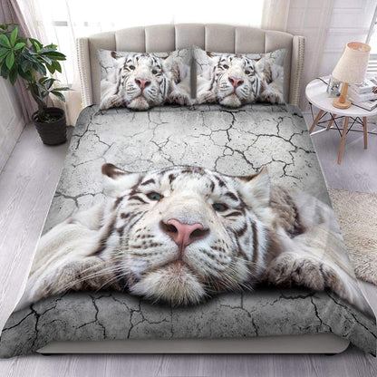 White Tiger Love Q2 All Over Printed Bedding Set