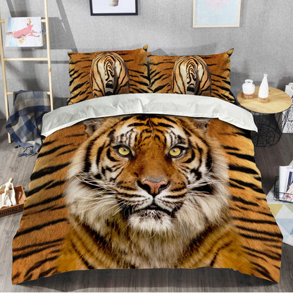 Tiger Face 3D All Over Printed Bedding Set