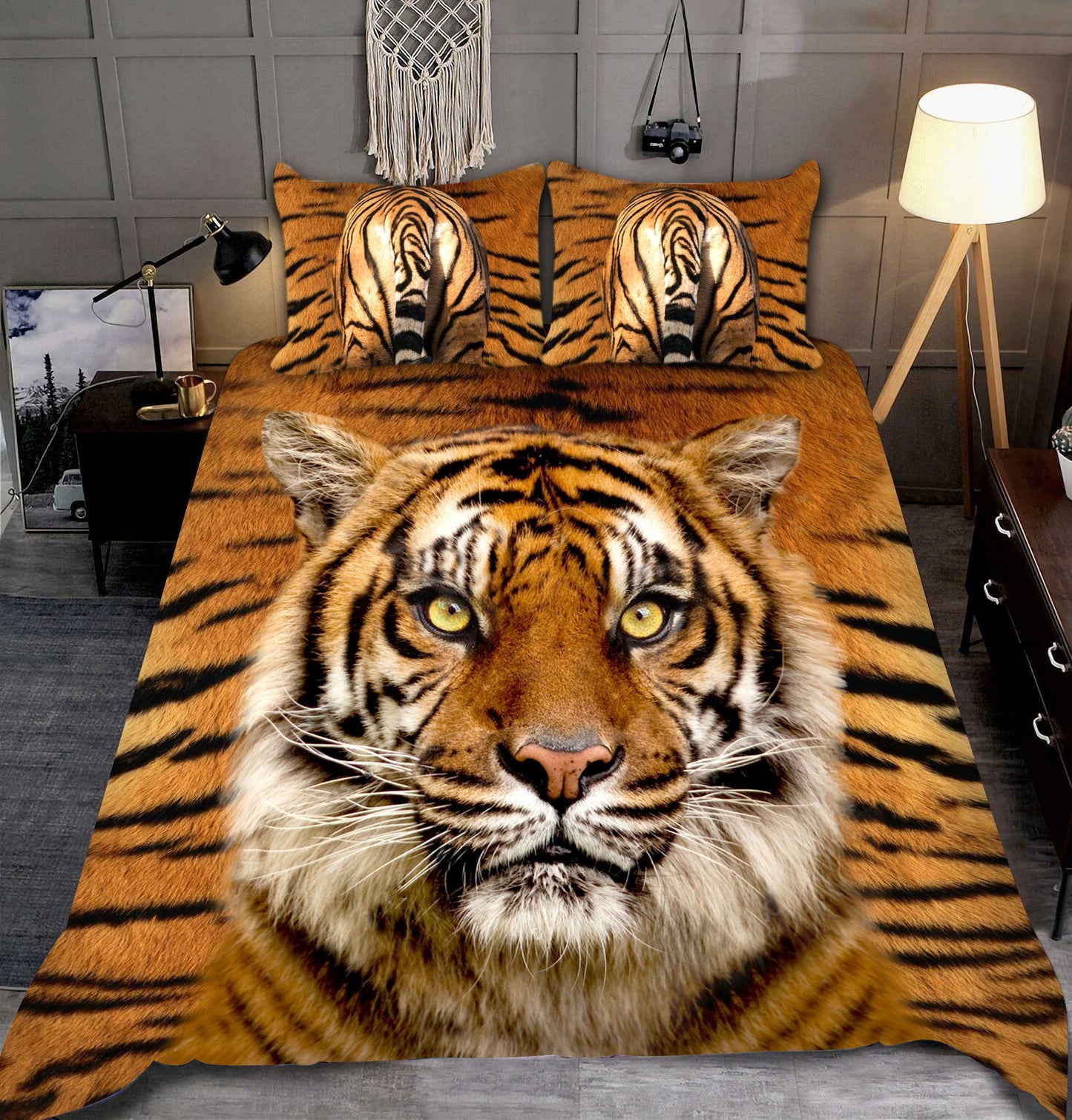 Tiger Face 3D All Over Printed Bedding Set