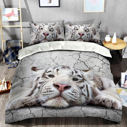 White Tiger Love Q2 All Over Printed Bedding Set