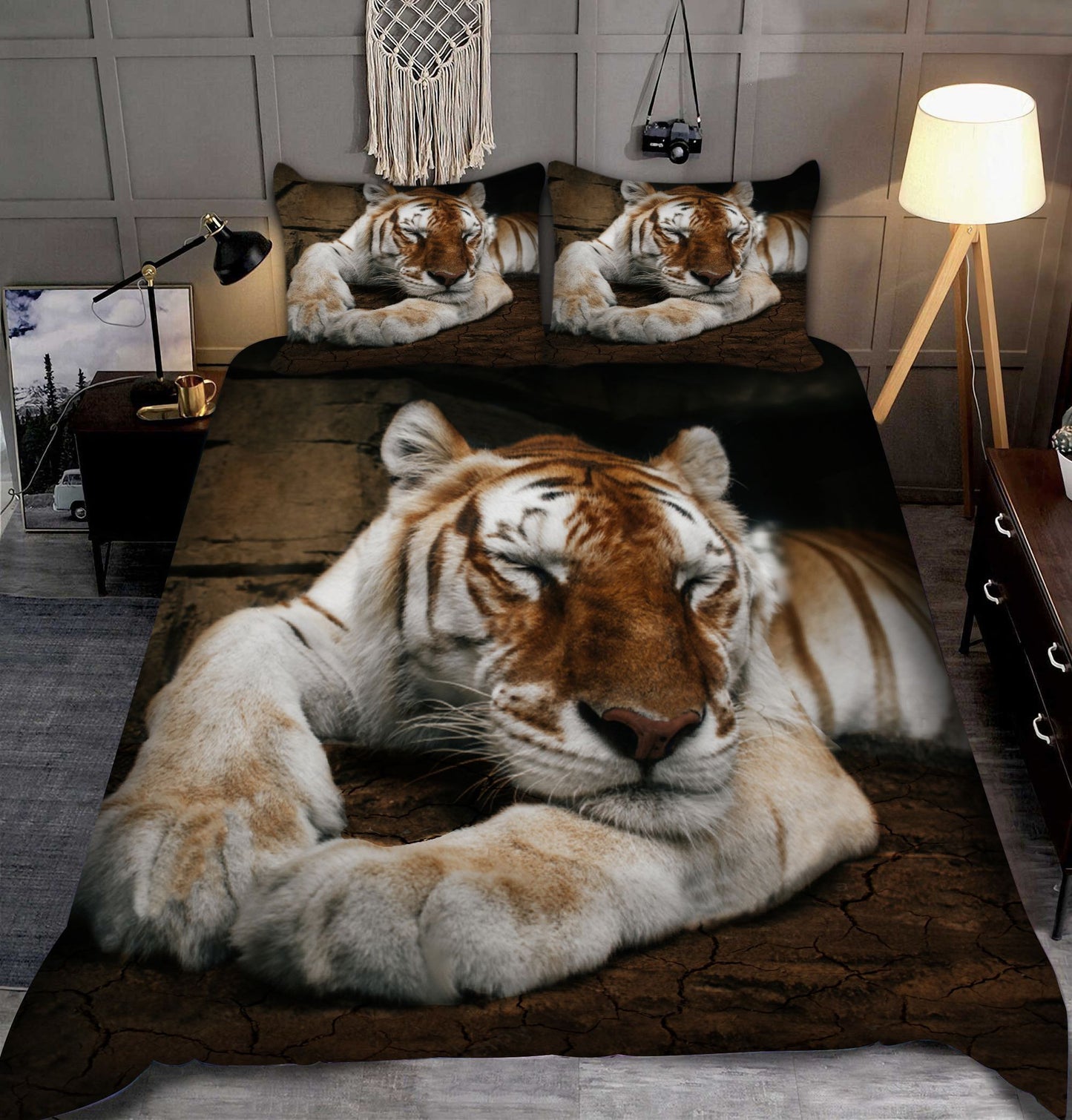 Tiger Sleep All Over Printed Bedding Set