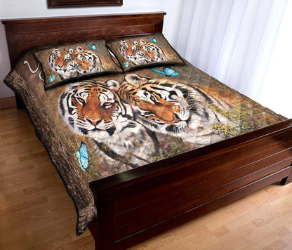 Couple Tiger Q2 Quilt Bedding Set