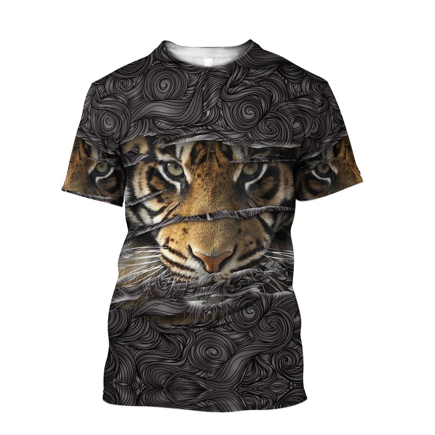 Powerful Tiger Eyes All Over Printed Unisex Shirt