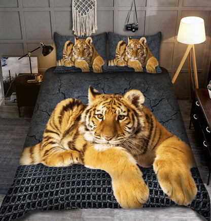 Beautiful Tiger Love All Over Printed Bedding Set