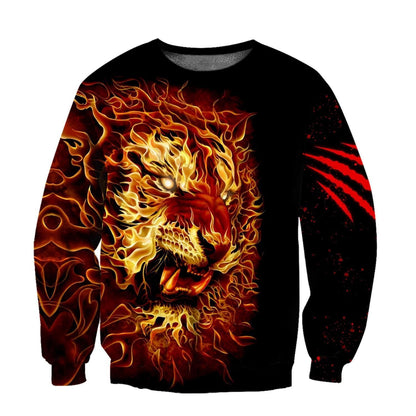 Fire Tiger  All Over Printed Unisex Shirt