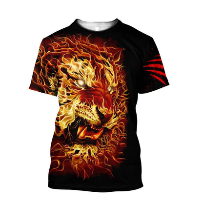 Fire Tiger  All Over Printed Unisex Shirt
