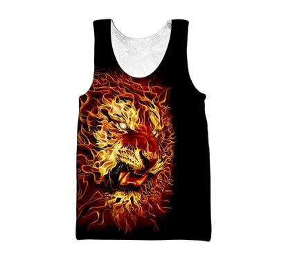 Fire Tiger  All Over Printed Unisex Shirt