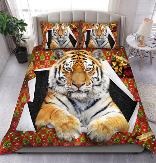 Cool Tiger Christmas Gift All Over Printed Bedding Set