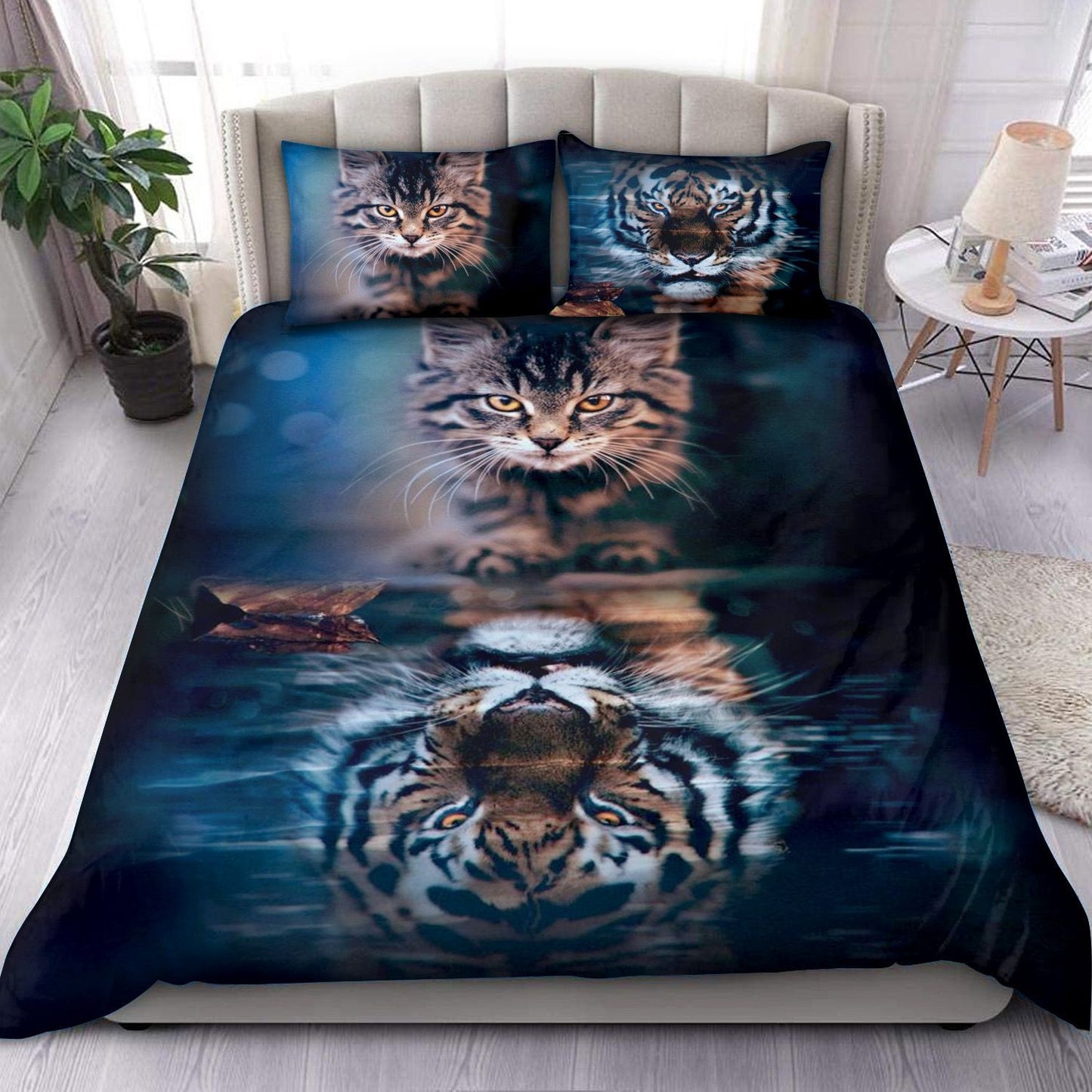 Cat Mirror Tiger 3D Bedding set