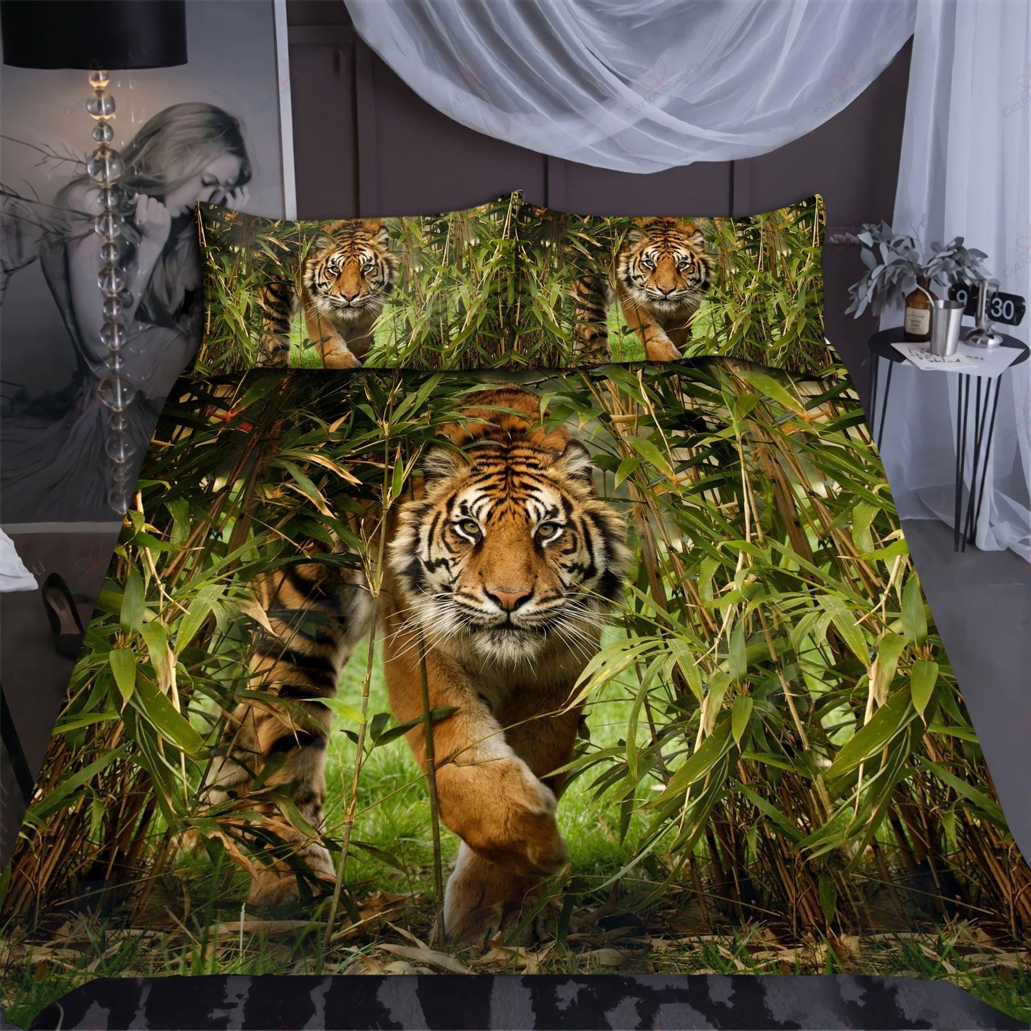 Tiger Forest All Over Printed Bedding Set