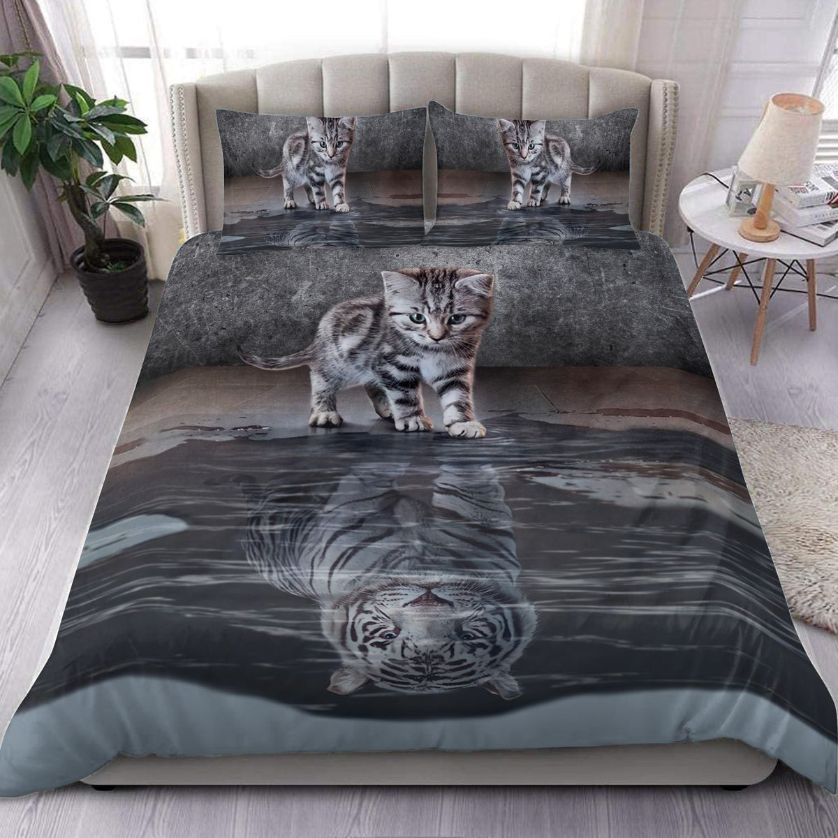 Maine Coon Mirror Tiger All Over Printed Bedding Set